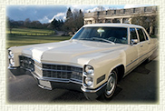 1966 Cadillac Fleetwood 7 passenger Limousine in White