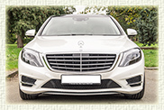 Brand New 2014 model LWB S Class Mercedes in White with cream leather interior