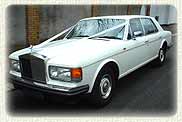 White Rolls Royce Silver Spur