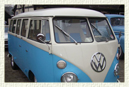 Customised Classic 1960’s VW Split Screen Microbus in White over Baby Blue