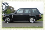 Range Rover Vogue Supercharger in Black with Black leather interior.