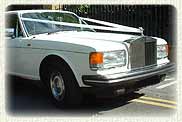 White Rolls Royce Silver Spur